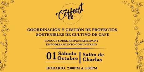 Coordinación y gestión de proyectos sostenible de Cultivo de Café
