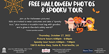 FREE Halloween Photos & Spooky Tour!