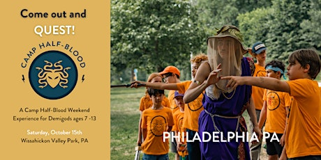 Camp Half-Blood Quest Day! Adventure experience for kids in Phillly