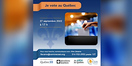 Je vote au Québec