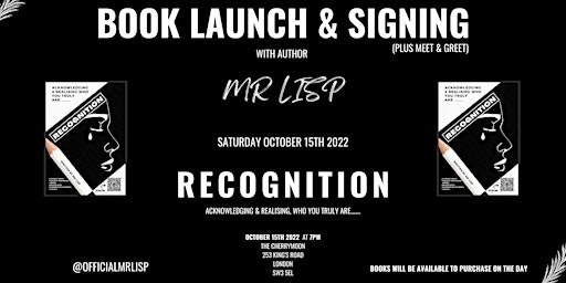 Mr lisp Recognition Book Launch & Signing