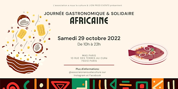 Journée gastronomique et solidaire africaine - 2nde édition