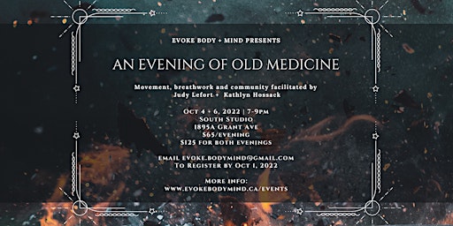 An Evening of Old Medicine primary image