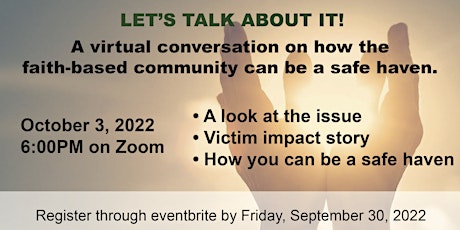 Let's Talk About It - A Virtual Conversation with Faith-Based leaders