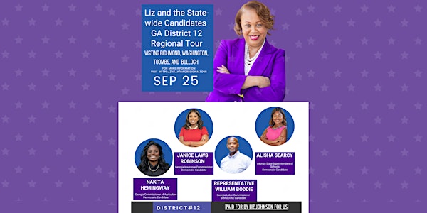Liz and the State-wide Candidates  GA District 12 Regional Tour