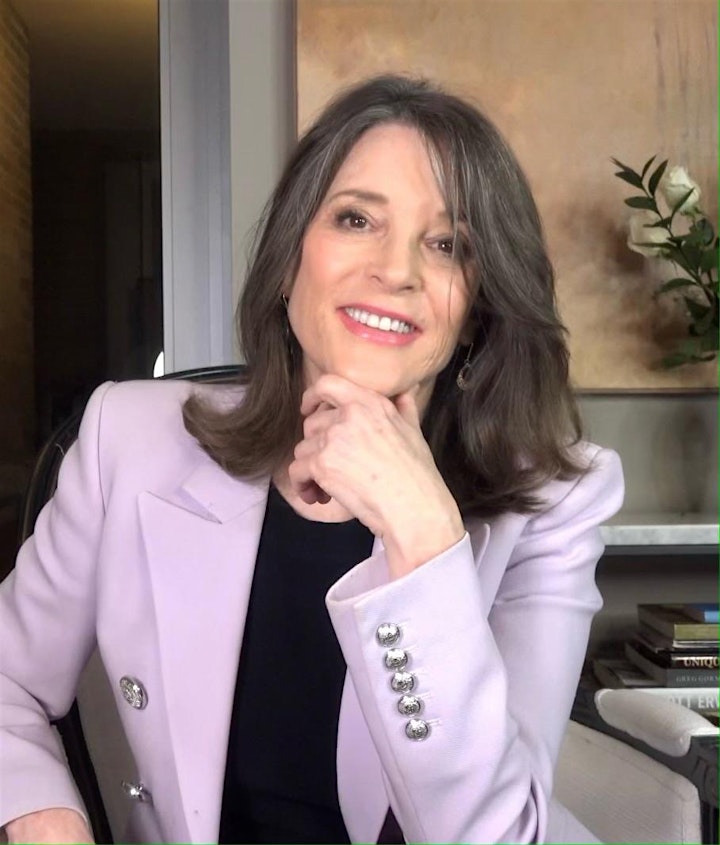 Marianne Williamson at Mannyy's: The Moment We're In image