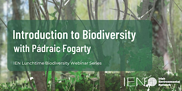 An Introduction to Biodiversity - with Pádraic Fogarty