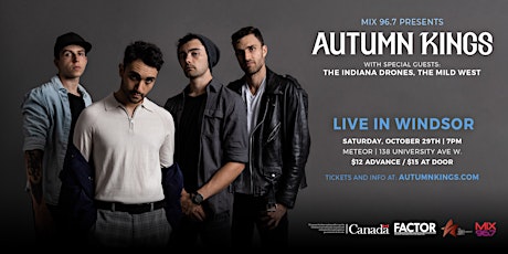 Mix 96.7 Presents: Autumn Kings Live in Windsor