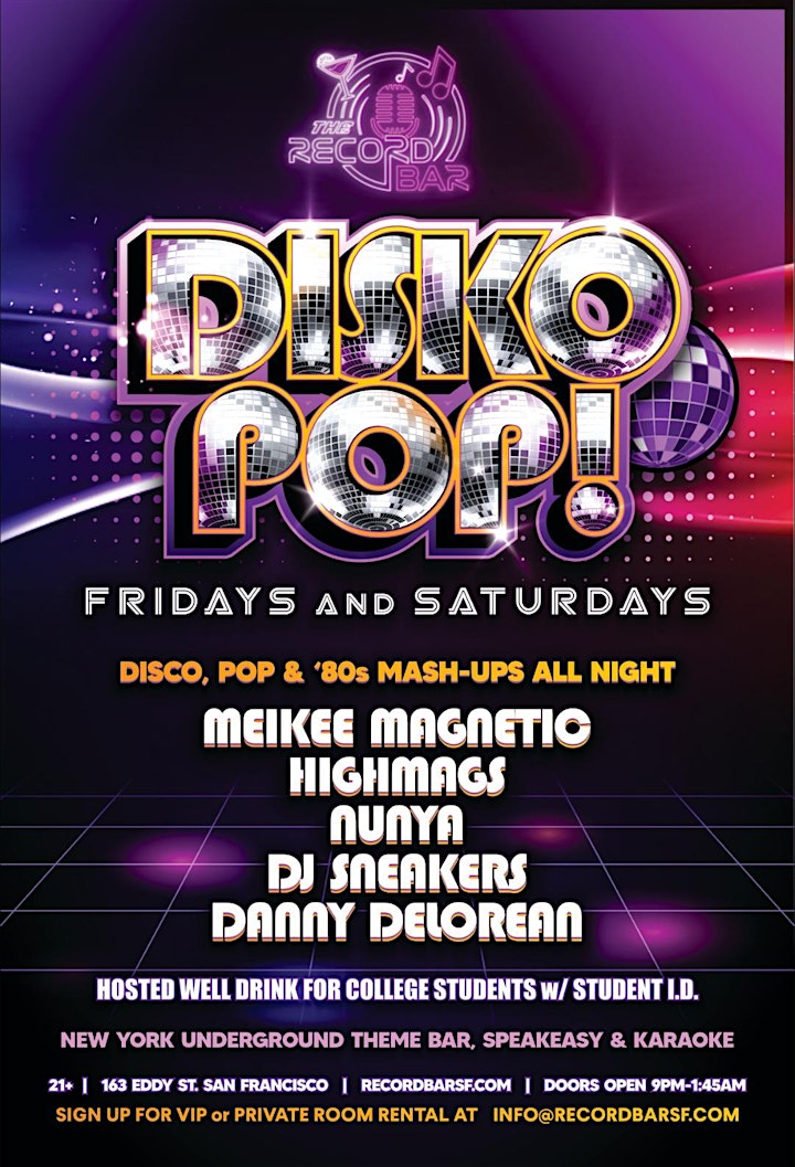 DISKO POP! Grand Opening Weekend image