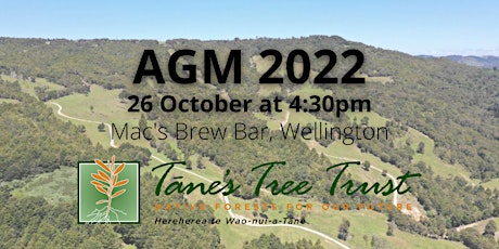 Tāne's Tree Trust AGM 2022 primary image