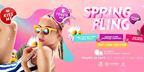 Spring Fling at CO Nightclub Crown Casino - Thurs 28.9.17 - AFL Grand Final Eve ONE-OFF primary image