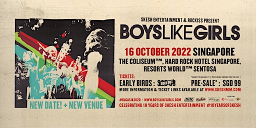 Boys Like Girls Live In Singapore 2022: Self Title