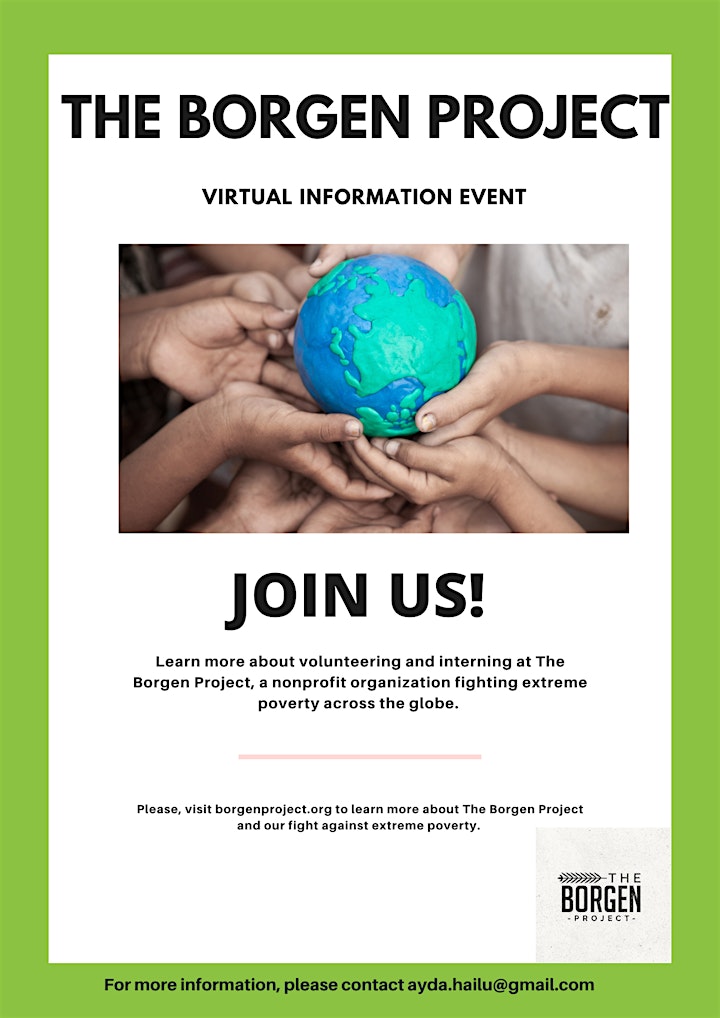 The Borgen Project Volunteer information event image