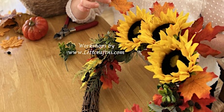Autumn Wreath Workshop using Faux Flowers and Foliage