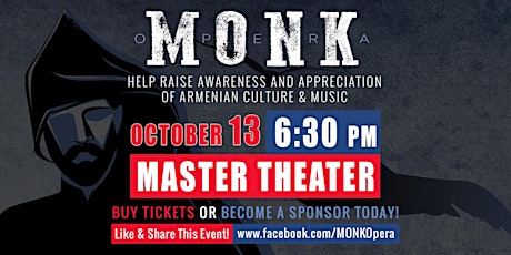 MONK Opera: Donations To Support Armenian Music & Culture primary image