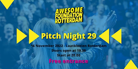 Awesome Foundation Rotterdam - Pitch Night 29