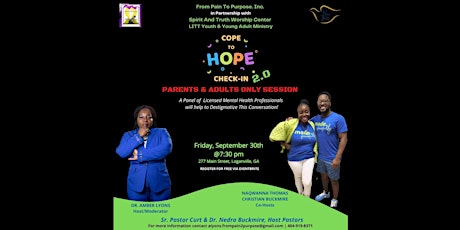 COPE To HOPE Check-In 2.0 Parents & Adults ONLY Session