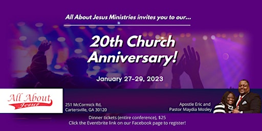 All About Jesus Ministries' 20th Church Anniversary