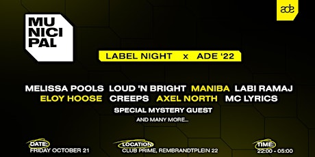 Municipal Label Night x ADE '22