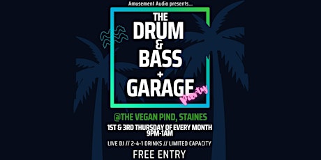Amusement Audio presents The Drum & Bass Party  - 2-4-1 Cocktails