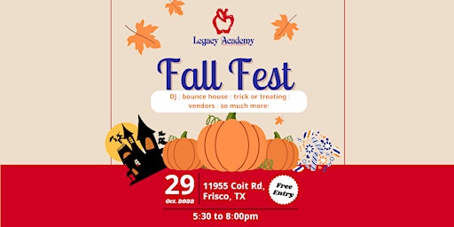 Fall Fest at Legacy Academy Frisco