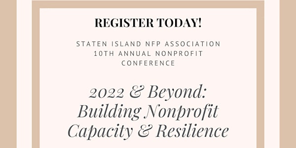 Staten Island NFP Association 10th Annual Nonprofit Conference