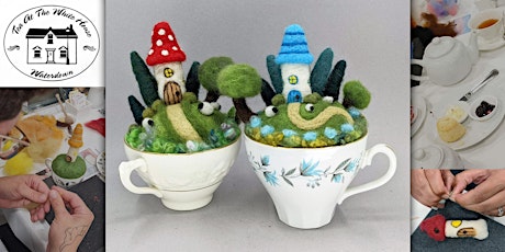 Needle Felt a Gnome Garden Teacup Diorama Workshop