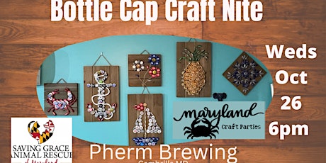 Puppies & Pints! All Ages Bottle Cap Craft Night Fundraiser @ Pherm Brewing