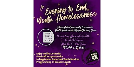 An Evening to End Youth Homelessness ~ CTI's Youth Services Program
