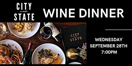 Four Course Wine Dinner at City and State