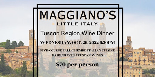 Maggiano's Annapolis Tuscan Region Five-Course Dinner primary image