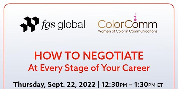 FGS Global Presents: How to Negotiate at Every Stage of Your Career