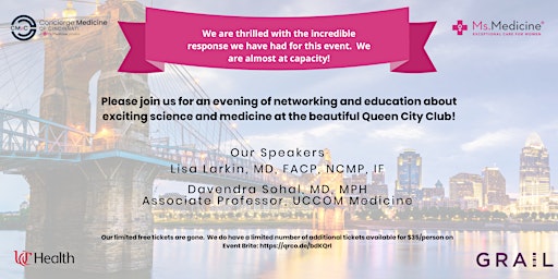 Networking, Education, Lite Bites, & Wine with local physicians!
