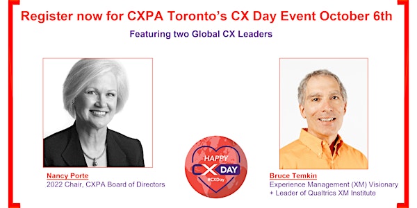 CXPA Toronto  - CX Day with Speakers Nancy Porte and Bruce Temkin