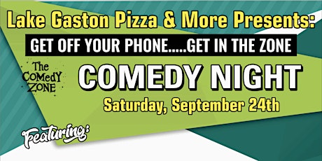 Lake Gaston Pizza presents "HALIRIOUS COMEDY" Sat Sept 24th -Limited Seats