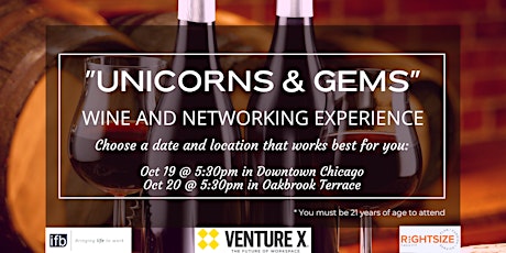 "UNICORNS & GEMS"  Wine and Networking Experience - Chicago, IL