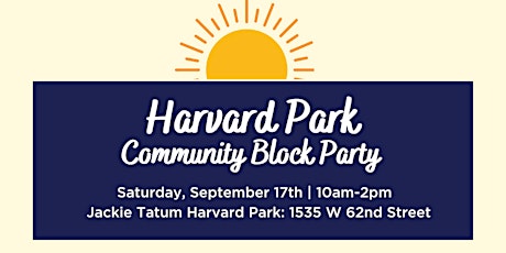 Harvard Park Community Block Party