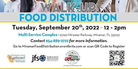 Walk-Up Food Distribution -COM SS Dept. x Goodman Jewish Family Services
