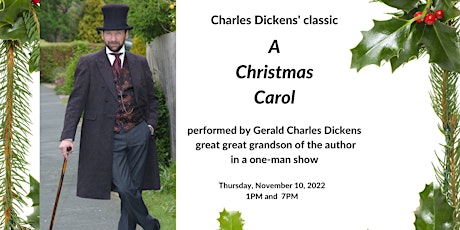 "A Christmas Carol" with Gerald Charles Dickens