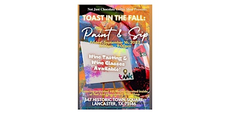 Toasting In a New Season Sip & Paint and Wine Tasting primary image