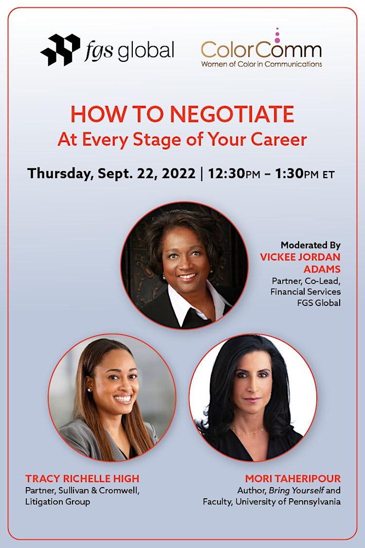 FGS Global Presents: How to Negotiate at Every Stage of Your Career image