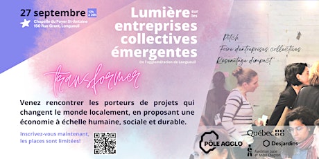 Lumière sur les entreprises collectives émergentes - Agglo de Longueuil primary image