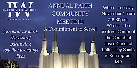Annual Faith Community Meeting
