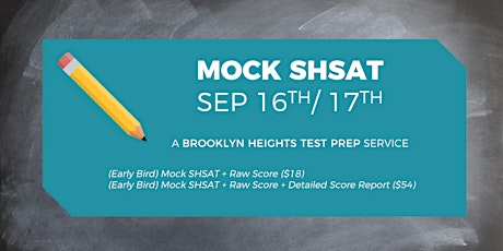 Mock SHSAT + Raw Score/Detailed Score Report primary image