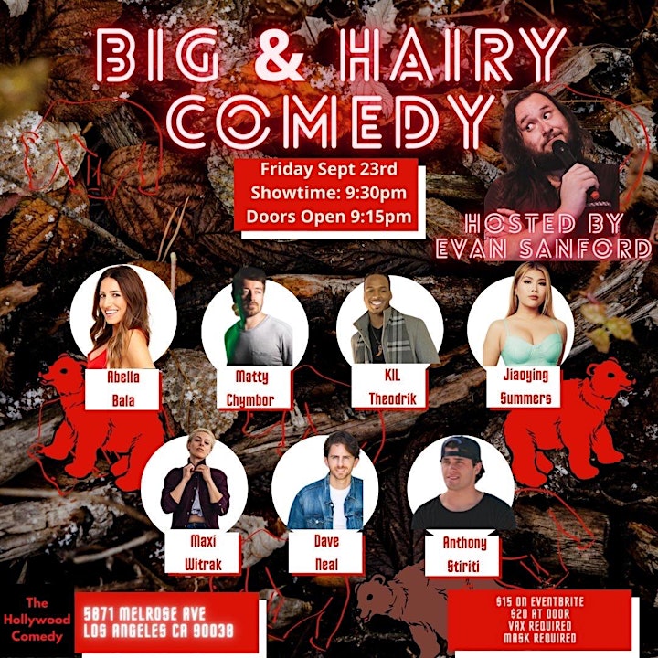 Comedy Show - The Big and Hairy Comedy Show image