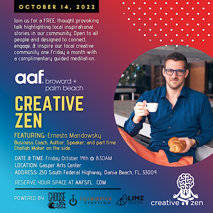AAF CreativeZen Presents Ernesto Mandowsky (October 2022) image