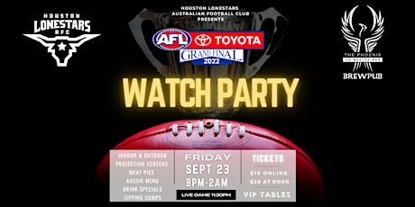 2022 AFL Grand Final Watch Party - Live - Houston primary image