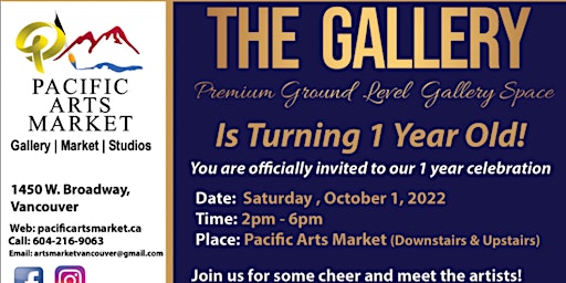 Pacific Arts Market -The Gallery turns 1!