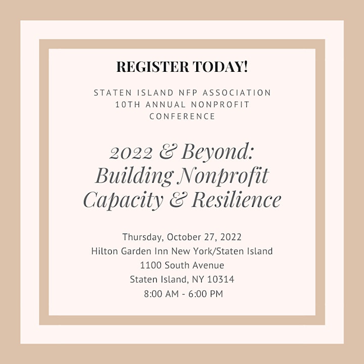 Staten Island NFP Association 10th Annual Nonprofit Conference image