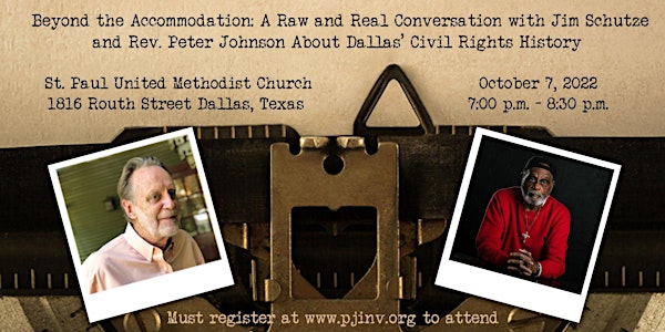 EVENT IS SOLD OUT! LIVE STREAM FACEBOOK/YOUTUBE - ST. PAUL UMC DALLAS